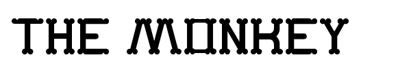 The Monkey font preview
